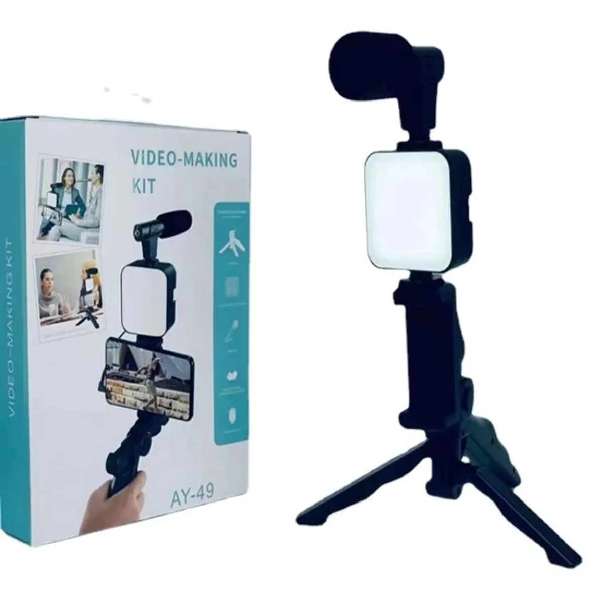 Caja del Video-Making Kit AY-49 junto al kit armado
